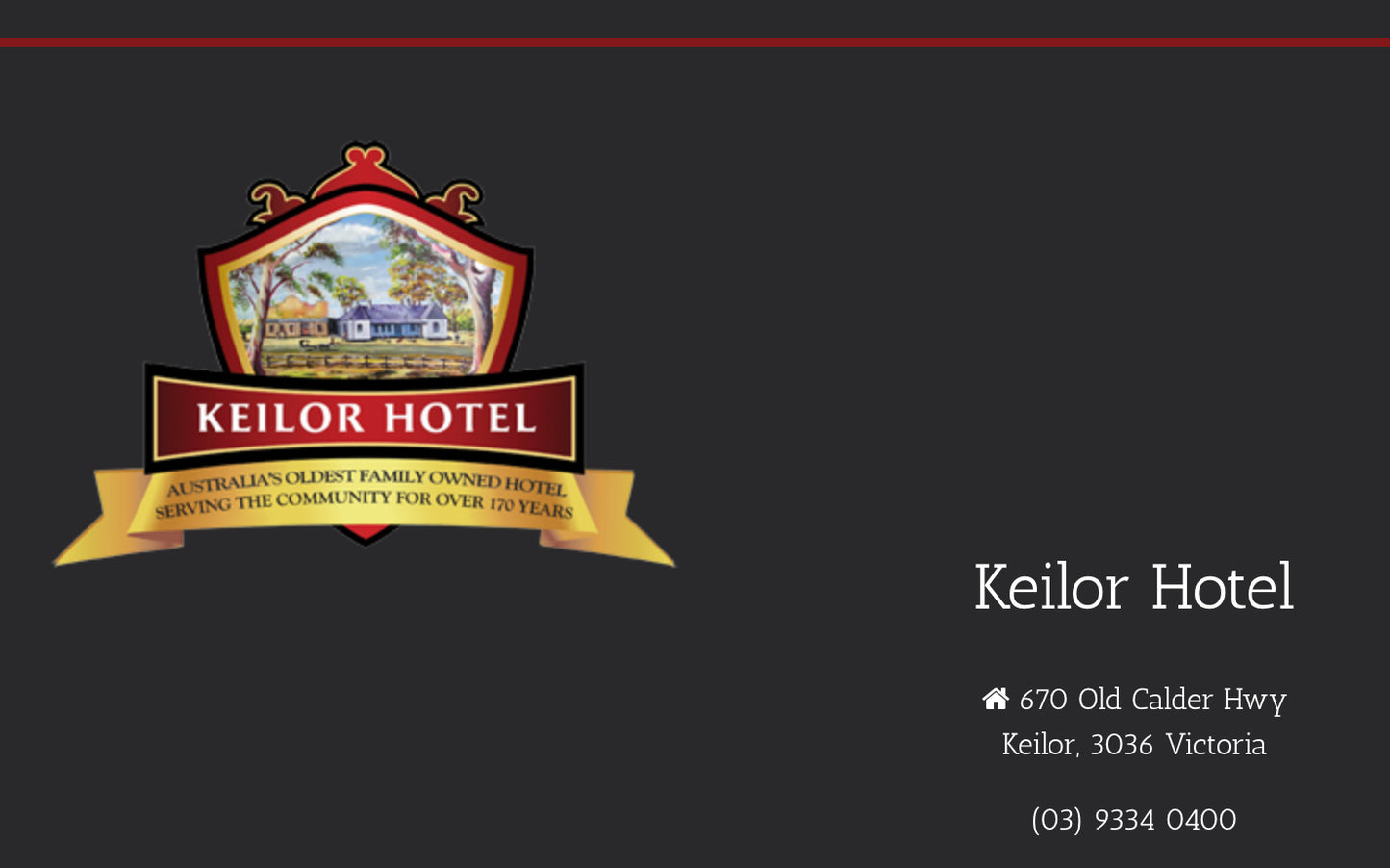 Unwind at the Keilor Hotel