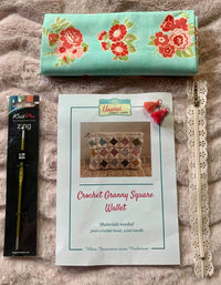 Crochet Granny Square Wallet Kit
