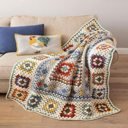 Farmhouse Granny Afghan & Pillow